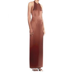 chinese dress ladies Staud Laura Stripe Linen Maxi Sundress